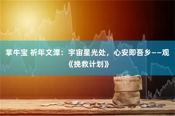 掌牛宝 祈年文潭：宇宙星光处，心安即吾乡——观《挽救计划》